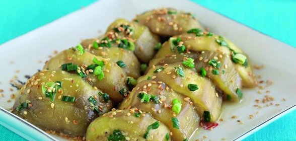 Японские баклажаны с кунжутным соусом