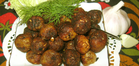 Чесночные мини-пирожки