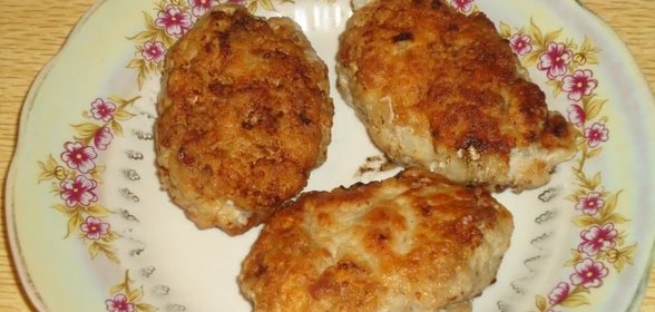 Шницель рубленый из свинины