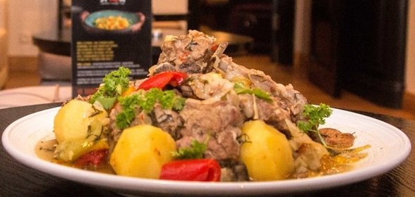 Баранина с овощами