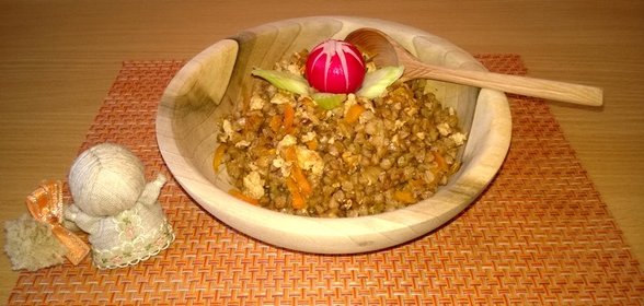 Гречка по-купечески с куриным фаршем