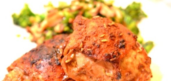 Запеченные куриные бедра