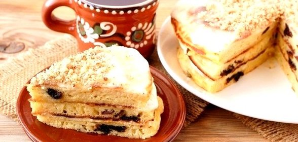 Пышки с черносливом