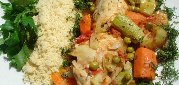 Курица по-мароккански (диетично и очень просто)