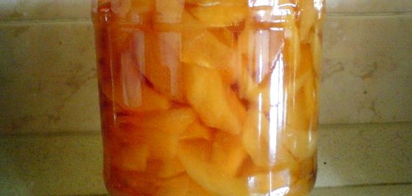 Варенье из зеленых персиков