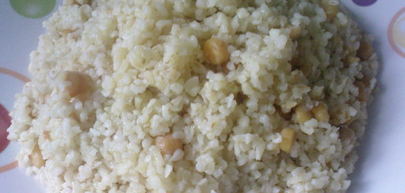 плов из булгура с нутом