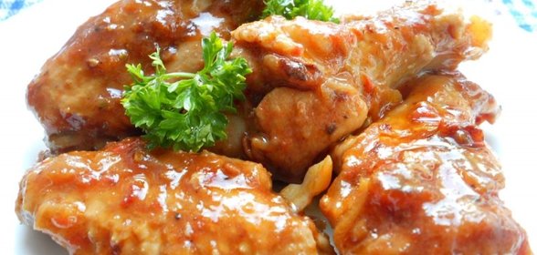 Крылышки куриные в томатном маринаде