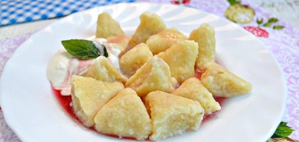 Вареники ленивые с овсяными хлопьями и лимонной цедрой