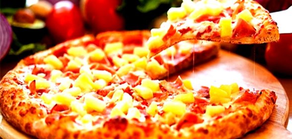 Пицца в микроволновке без дрожжей