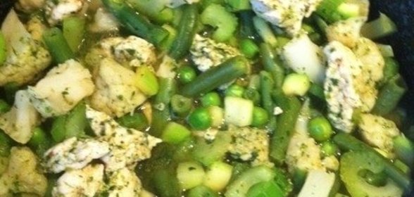 Быстрое зеленое рагу