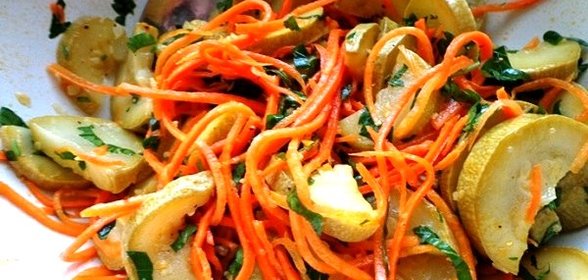 Кабачки с морковкой по-корейски