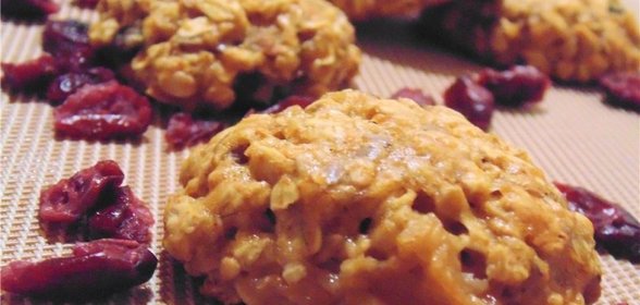 Овсяное печенье с клюквой и шоколадом