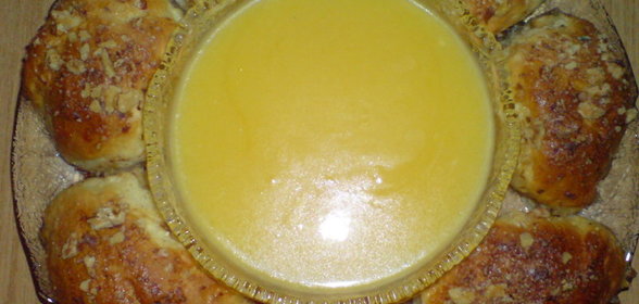 Булочки Buchteln с апельсиновым курдом