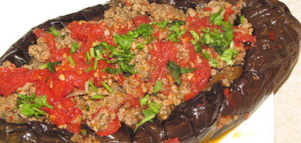 Лодочки из баклажан с мясным фаршем(мои вариант)