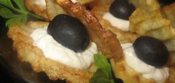 Закуска из картофеляМорская раковина