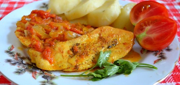 Куриные отбивные карри