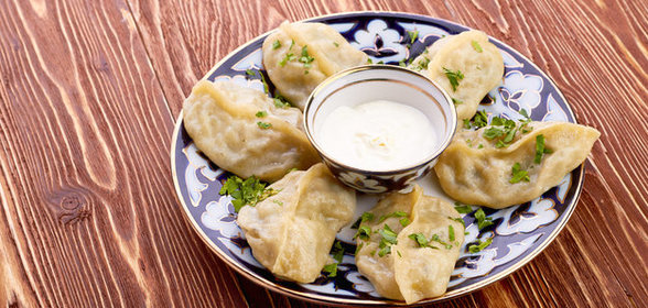 Манты с мясом