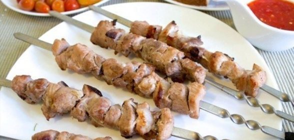 Шашлык в электрошашлычнице