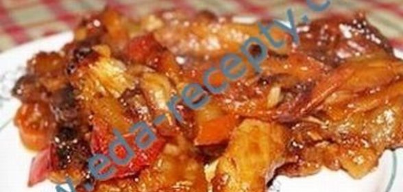 Куриная грудинка в соевом соусе