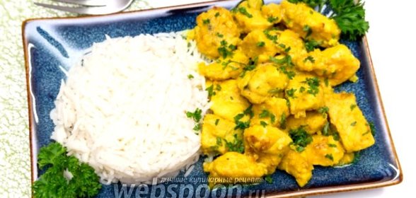 Курица с имбирём в кокосовом молоке