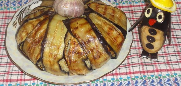 Узбекский плов в баклажане