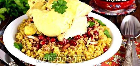 Фрике с мясным фаршем и курицей