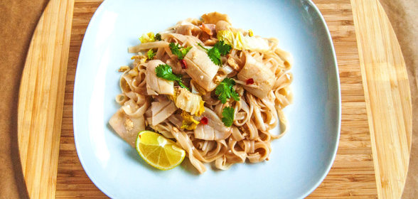 Тайская лапша с кальмарами