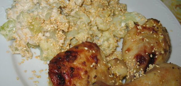 Овощи по-арабски и апельсиновая курочка