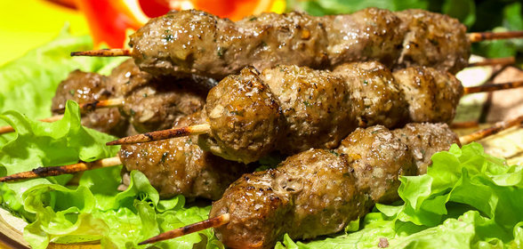 Зимний люля-кебаб из свинины