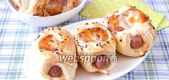 Сосиски в тесте с сыром