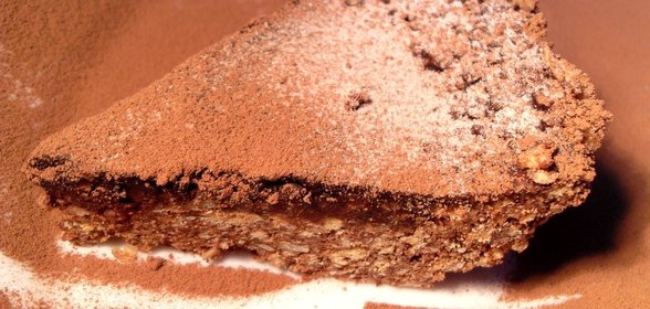 Шоколадно-ореховый торт без запекания