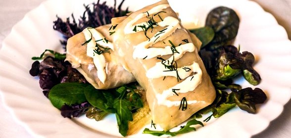 Вегетарианские голубцы с нутом, чечевицей и фасолью