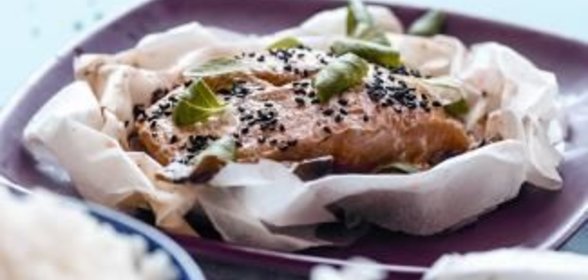 Семга с грибами