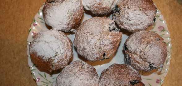 кексы с черникой