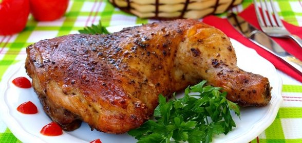 Куриные окорочка в духовке под соусом терияки
