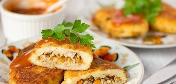 Картофельные зразы с фаршем