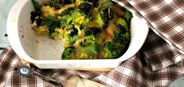 Чешский гратен из брокколи и картофеля. Тест-драйв с Lekue