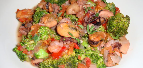 Рагу из морепродуктов