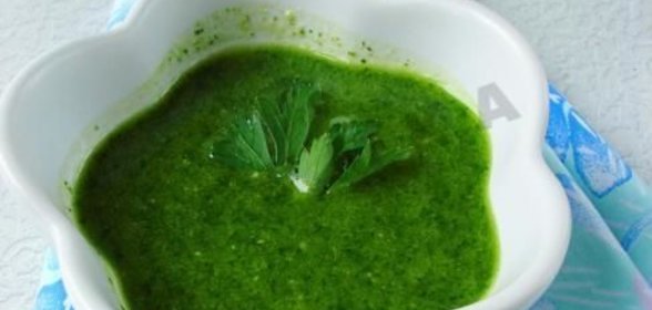 Соус из петрушки и черемши