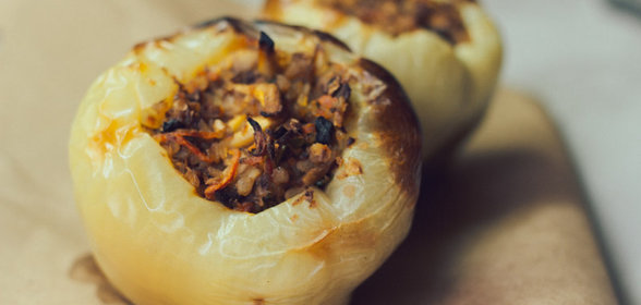 Вегетарианские фаршированные перцы