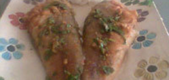 Жареная рыба под Испанским соусом