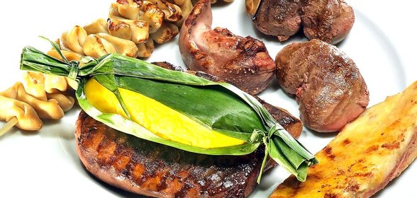 Жареные потроха с хумитас