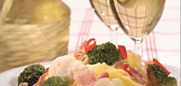 Тальятелле с цветной капустой и брокколи