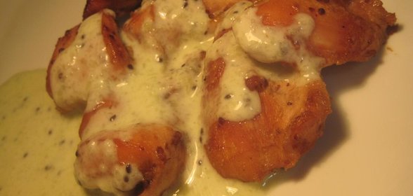 Куриные грудки с соусом из киви