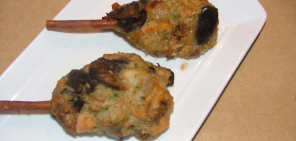 Рыбные кебабы из двух видов рыб Mediterraneo