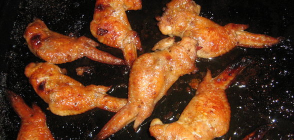 Фаршированные крылья кур (вариант)