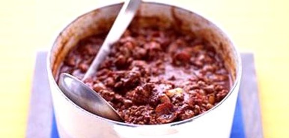 Индейка с бобами и чили