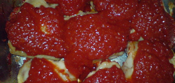 Окорочка под венгерским соусом