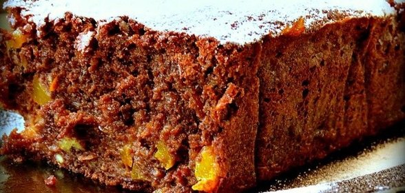 Шоколадный кекс с тыквой