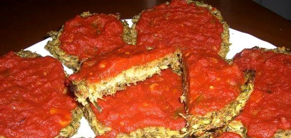 Оладьи из цукини с творожной начинкой